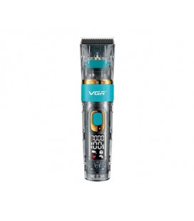 Аккумуляторная машинка для стрижки VGR V-695, 6 насадок, регулятор высоты, LED display, Box