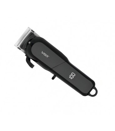 Аккумуляторная машинка для стрижки VGR V-118, 6 насадок, LED display, Box