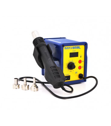 Термовоздушная паяльная станция BAKKU BK 858L цифровая индикация, фен (262*160*140) 1,45 кг