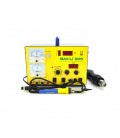 Паяльная станция BAKKU BK-909 цифровая индикация, паяльник + фен, с встроен. БП 0-15В 1А (320*298*238) 4,8 кг