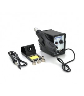 Паяльная станция BAKKU BK-898А , паяльник с блоком регулировки, фен (260*170*158) 2,25 кг