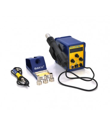 Паяльная станция BAKKU BK-878L2 цифровая индикация, фен, паяльник (260*173*165) 2,27 кг