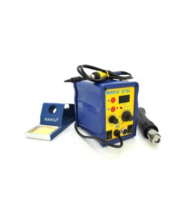 Паяльная станция BAKKU BK-878L цифровая индикация, фен, паяльник (260*165*173) 2,27 кг