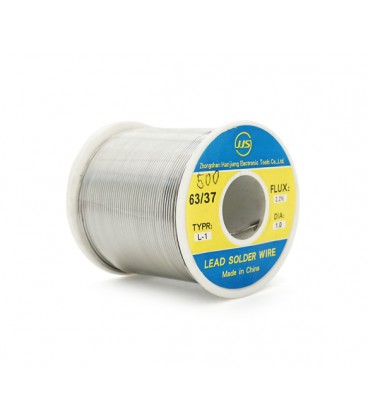 Припой Jufeng ПОС-63 (Sn63/Pb37), диам.-1мм, 500гр.катушка