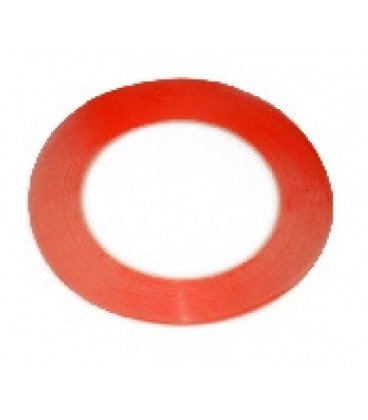 Скотч двусторонний 3M длина 50м, ширина 3мм красный