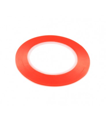 Скотч двусторонний 3M длина 50м, ширина 2мм красный