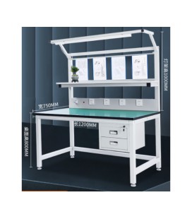 Антистатический лабораторный стол 150*75*180cm с розетками