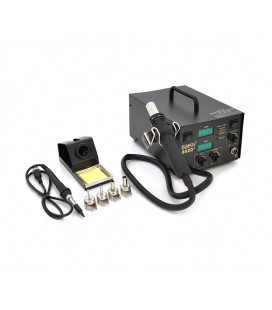 Паяльная станция BAKKU BK852D+ компрессорная, цифровая индикация, фен, паяльник (325*275*202) 4,46 кг