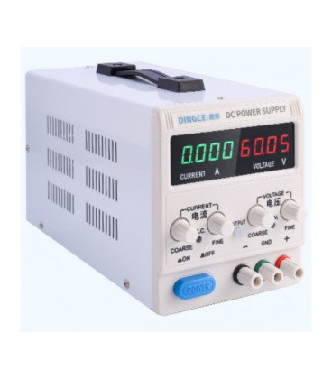 Регулируемый источник питания DINGCE DC-10060 D, &lt,100В:0,01В,&gt,100В:0,1В, &lt,100А:0,01А,&gt,100А:0,1А, Uстаб≤0,2%, 220В, 1