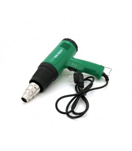 Фен BAKKU BK-8033 (пистолет) 1600Вт, зелений Box (252*233*80) 0,72 кг