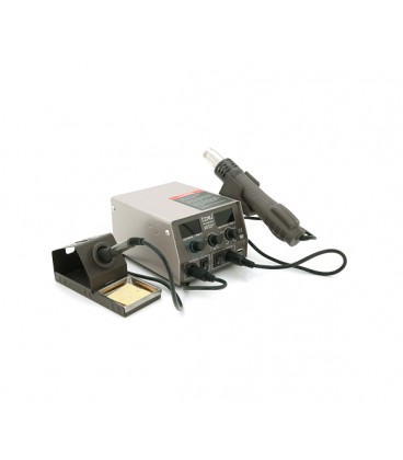 Паяльная станция BAKKU BA-602D+ цифровая индикация, фен, паяльник (270*150*150) 2.7 кг