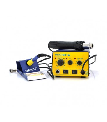 Паяльная станция BAKKU BK601A, фен, паяльник, аналоговая (250*235*140) 2.73 кг