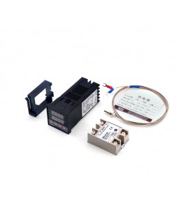 Контроллер температуры + твердотельное реле REX-C100FK07-V*AN+SSR-25DA+M6