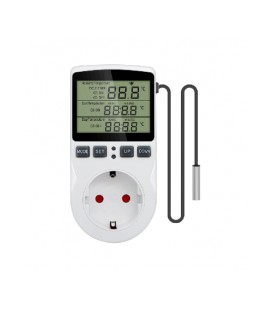 Интеллектуальный цифровой регулятор температуры WH58EU, 100-250В, 50/60 Гц, 16А, 3680Вт,-40~120°C±1%, точность t-max10 мин