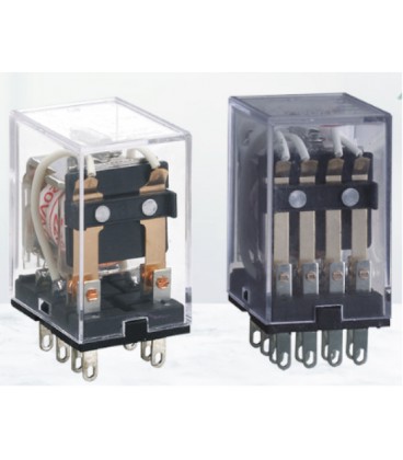 Реле электромагнитное CHINT JZX-22F(D)/4Z, DC12V, контактная группа 4CO+4NO, (0,9~1,2) Вт, номинальный ток 6А, катушка 160×(1±10