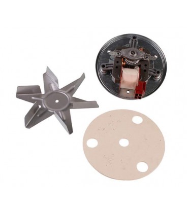 Двигатель вентилятора конвекции + крыльчатка для духовки СОK400UN D150mm, 230V 30W L вала 20mm (универсальный)