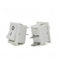 Переключатель ON-OFF KCD11-101 Small, 250VAC / 3A, 2 контакта, White, Q500