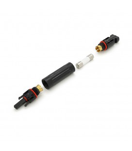 Конектор RISIN MC4, під вбудований плавкий запобіжник (у комплекті), 30А,1000 В, 0.5mmΩ, вогнестійкість UL94-VO,IP67, -40℃-+90℃,