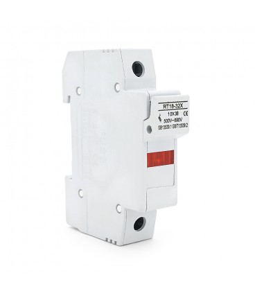 Корпус під плавкий запобіжник YRO RT18-32/1P, 32A, 500/690V, зі світловим індикатором, DIN, запобіжник під 10*38mm, контакти лат
