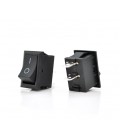 Переключатель ON-OFF KCD1-101, 250VAC/6A, 2 контакта, Black, Q200