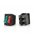Переключатель ON-ON KCD3-212N, 250VAC/15A, 6 контактов, Red/Green, Q50 (245*170*41) 0,75 кг