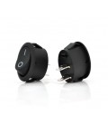 Переключатель ON-OFF KCD1-301, 250VAC/10A, 2 контакта, Black, Q200