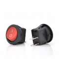 Переключатель ON-OFF QY611--101, 250VAC/3A, 2 контакта, Red, Q200