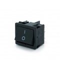 Переключатель ON-OFF KCD1-104, 250VAC/6A, 4 контакта, Black, Q100