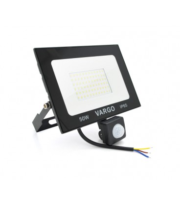 Прожектор LED c датчиком движения Vg-50W, IP65, 6500K, 2700Лм. Box