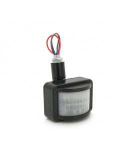 Датчик движения, 180°, расстояние макс. 12м, 220V, макс. нагрузка 100Вт, Black