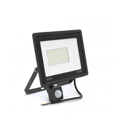 Прожектор LED c датчиком движения Ritar ZB-PGGY-50W, 50W, SMD2835, IP65, 4000Lm, 6500K (100%), Ra&gt,70, 182*146*40mm, Black