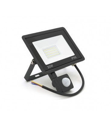 Прожектор LED c датчиком движения Ritar ZB-PGGY-30W, 30W, SMD2835, IP65, 2400Lm, 6500K (100%), Ra&gt,70, 141*126*40mm, Black