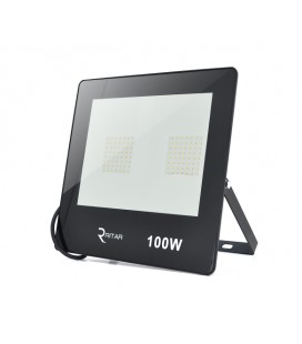 Прожектор SLIM LED RITAR RT-FLOOD100A, 100W, SMD2835, IP65, 8000Lm, 6500K (100%), Ra&gt,70, 272*180*30mm, Black