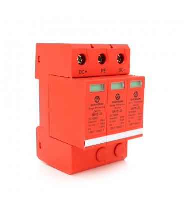 Фотогальванічний захист від перенапруги постійного струму SNYE-20 3P -1000V, 20kA (зі змінними блоками)