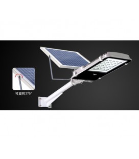 Лампа уличная Zuke ZK7102 с солнечной панелью LED 30 Вт, 20 Вт СП, АКБ 10000 мА (523*160*380) 6,6 кг, крепление в комплекте (Уце