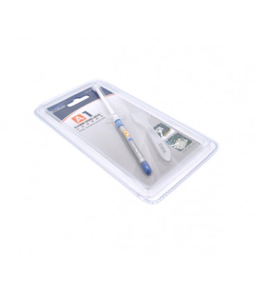 Паста термопроводная PCcooler A1 2g, шприц, Grey, &gt,7.5,0W/m-K, &lt,0.006°C-in²/W, -50°≈180°, Вязкость -85K cPs, блистер Q50