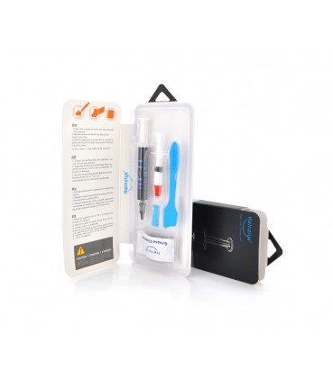 Профессиональная паста термопроводная HY-T1 2g, шприц, Grey, &gt,8.3W/m-K, 90000 МПа. С, &lt,0.201°C-in²/W, -30°≈340°, 73CPS, Bl