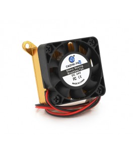 Кулер Caizhu-Fan 4010, 40x40x10mm + радиатор, 24V/0.15A, 2-pin, Black, OEM