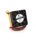 Кулер Caizhu-Fan 4010, 40x40x10mm + радиатор, 24V/0.15A, 2-pin, Black, OEM