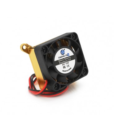 Кулер Caizhu-Fan 4010, 40x40x10mm + радиатор, 12V/0.05A, 2-pin, Black, OEM