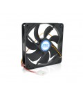 Кулер корпусный Pccooler F142, 140x140x25mm, 12V/0.08A, RPM 900±10%, 3-pin + MOLEX, Black, Box