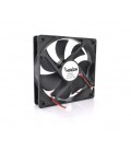 Кулер корпусный Merlion 12025, 120x120x25mm, 12V/0.18A, RPM 1100±10%, 2-pin, Black, OEM