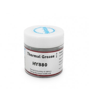 Паста термопроводная HY-880 10g, банка, Grey, &gt,5,15W/m-K, &lt,0.004°C-in²/W, -30°≈340°, Блистер Q50