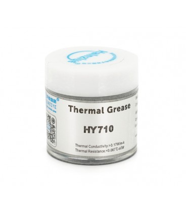 Паста термопроводная HY-710 10g, банка, Grey, &gt,3,17W/m-K, &lt,0.067°C-in²/W, -30°≈240°, OEM Q38