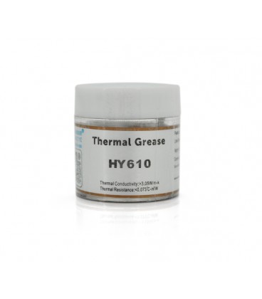 Паста термопроводная HY-610 10g, банка, Gold, &gt,3,05W/m-K, &lt,0.073°C-in²/W, -30°≈280°, Вязкость -1K cPs, OEM Q38