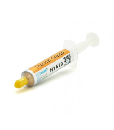 Паста термопроводная HY-610 5g, шприц, Gold, &gt,3,05W/m-K, &lt,0.073°C-in²/W, -30°≈280°, Вязкость -1K cPs, OEM Q20