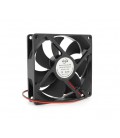 Кулер корпусный BRUSHLESS, 92x92x25mm, 12V/0.15A, 2-pin, Black, OEM