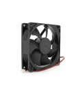 Кулер корпусный BRUSHLESS, 92x92x25mm, 12V/0.15A, 2-pin, Black, OEM