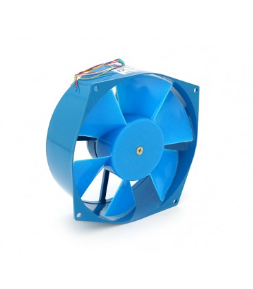 Кулер для охлаждения серверных БП 200FZY2-D DC sleeve fan 3pin под пайку - 200*210*71мм, 220V/0,3A, 2600об/мин, 65W, Blue