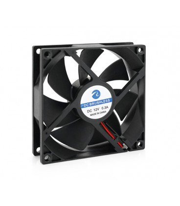 Кулер корпусный Merlion 9025, 92x92x25mm, RPM 1300±10%, 12V/0.3A, 2-pin, Black, OEM